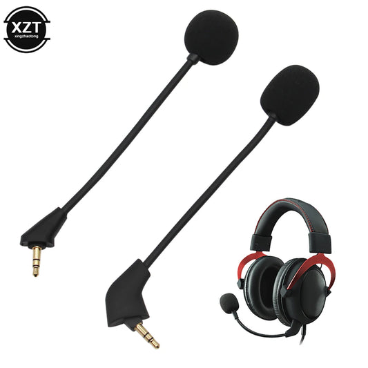 New 3.5mm Headphone Microphone for Kingston HyperX Cloud 2 II X Core Pro Silver Cloud Accessories Gaming Headsets Mic Microphone