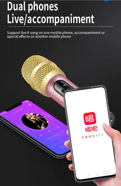 Portable Mini Wireless Condenser Mic Gadget Home Noise Reduction Microphone Integrated Audio Confere for Singing Songs