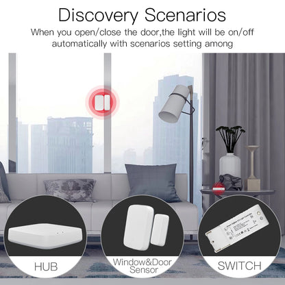 Moes Tuya ZigBee 3.0 Smart Gateway Hub Smart Home Bridge Smart Life APP Wireless Remote Controller Works with Alexa Google Home