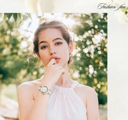 LIGE Brand SUNKTA Fashion Casual Woman Watch Ceramic Simple Bracelet Quartz Ladies Watches Date Waterproof Women's Wristwatches