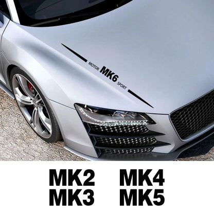 For VW Volkswagen Golf 4 5 MK2 MK8 MK4 MK5 MK6 7 6 MK3 MK7 Car Whole Body Stickers Sport Styling Racing Decal Auto Accessories