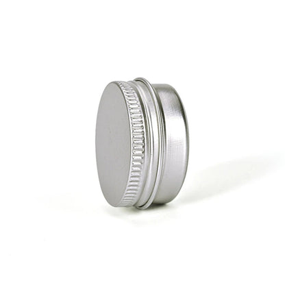 5ml-250ml Cosmetic Aluminum Cans Aluminum Boxes Silver Aluminum Tins Cans Screw Top Round Candle Spice Tins Cans Lid Containers