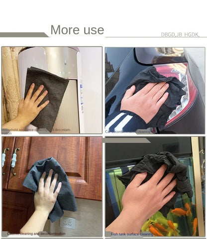 Professional Streak-Free Magic Cloth - Extra Thick Absorbent Cleaning Towel for Windows/Mirrors/Glass, Non-Scratch Multipurpose
