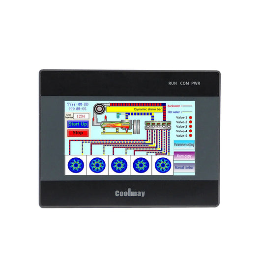 coolmay  4.3 inch plc all in one cost save HMI PLC All in one come with 4 AD Factory directly Sell Customization