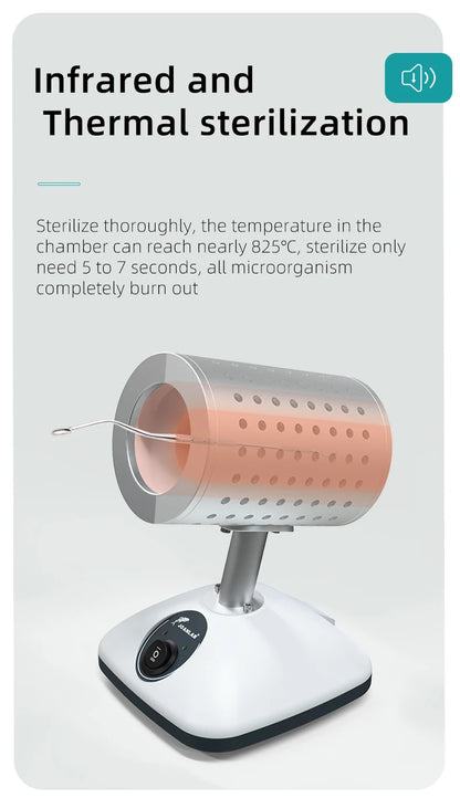 Infrared Sterilizer Bacti-Cinerator Inoculation Loop Sterilizer High Temperature Disinfection Rapid Sterilizer Lab Equipment