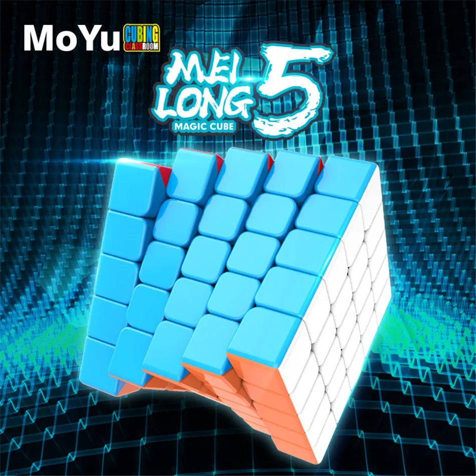 MOYU Speedcube Meilong Magic Cube Stickerless 4x4 5x5 6x6 7x7 8x8  Speed Puzzle Cubes Toys Gift