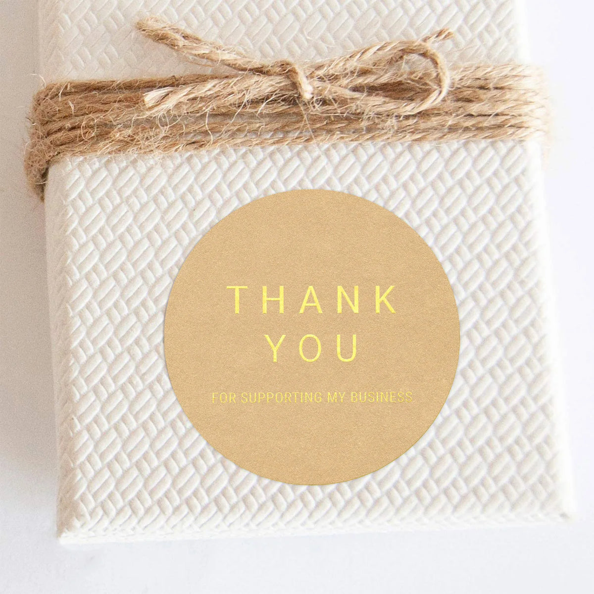 500pcs 1.5 Inch "Thank You For Your Order" Kraft Paper Sticker  Envelope Seal Label For DIY Biscuit / Candy Packaging Sticker