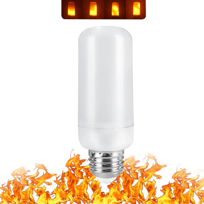 3 Modes+Gravity Sensor 9W 12W E27 E26 E14 B22 Flame Bulb 85-265V LED Flame Effect Fire Light Flickering Emulation Decor LED Lamp