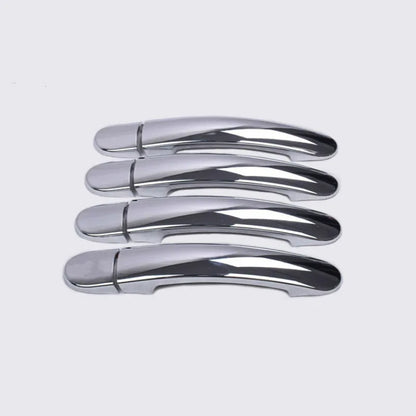 For VW Polo 2010 2011 2012 2013 2014 2015 2016 2017 Black Chrome Car Door Handle Covers Car Accessories Styling Stickers