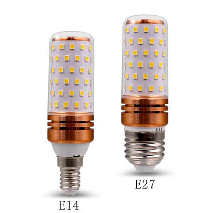 1Pcs/lot E27 E14 LED Lamp light SMD 2835 12W 16W 60LEDS 80LEDS lamps lights 220V Bulbs LED Corn Candle bulb 2 Color Temperatures