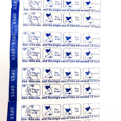50PCS Breath Nasal Strips Right Aid Stop Snoring Nose Patch Good Sleeping Patch Product Easier Breath Random Pattern