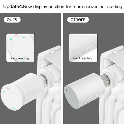 MOES TRV ZigBee 3.0 Tuya New Radiator Actuator Valve Smart Programmable Thermostat Temperature Heater Alexa Voice Control