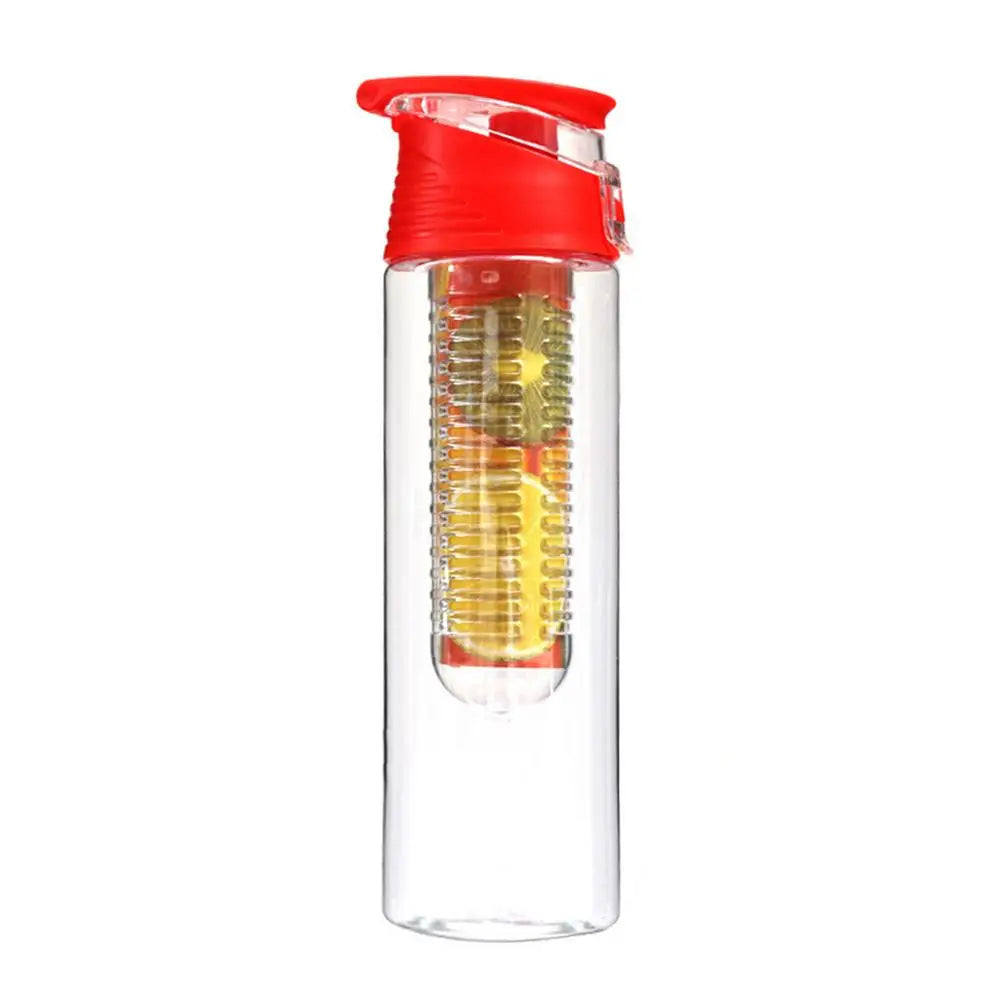 28oz Infuser Sport Water Bottle Fruit Filter Cup Fruit Infuser Water Bottle With Flip-Top Handle Healthy Hydration Reusable
