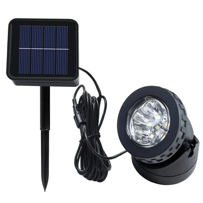 LED Solar Pond Spotlights IP68 Waterproof Outdoor Garden Landscape Fountain Lights for Lawn Lighting Decor