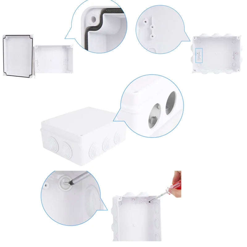 RA RT Wholesale ABS Plastic IP65 IP55 Waterproof Junction Box DIY Outdoor Electrical Connection Box Cable Branch Box