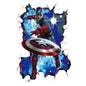 3D Avengers Captain America Cartoon Wall Stickers For Kids Room Super Heroes Decorations PVC Home Decor Wall Mural Art Posters