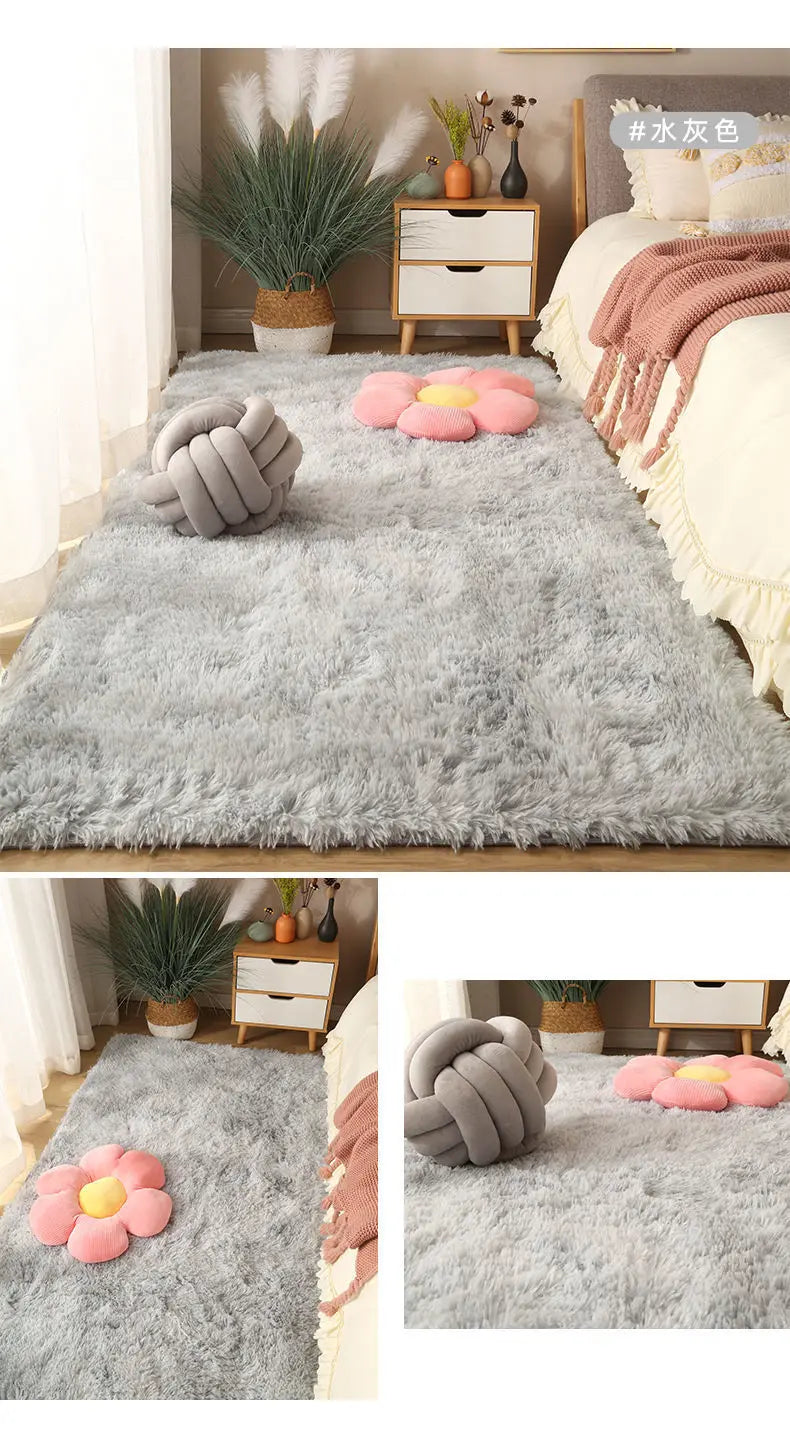 Washable Long Hair Carpet Living Room Coffee Table Fluffy Large Rugs 160x230 Girl Bedroom Thick Carpets In Door Non-slip Mats