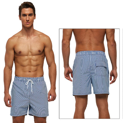Escatch Brand Summer Mens Shorts Fashion Polyester Quick Dry Board Shorts Male Sport Gym Swimsuit Surf Swim Trunks For Man
