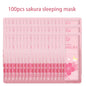 100 Pcs LAIKOU Moisturizing Sleeping Mask Sakura Snail Seaweed Centella Face Mask Tendering & Nourishing Oil-control Skin Care
