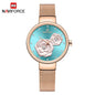 NAVIFORCE Luxury Women Watch Waterproof Dress Wristwatch Stainless Steel Bracelet Strap Elegant Lady Fashion Casual Female Gift