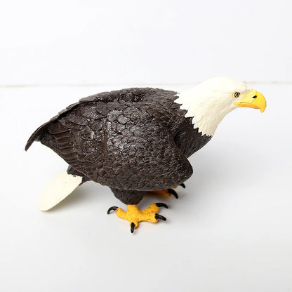 Simulated Bald Eagle Owl pelican Parrot Swan Birds Hand Painted Model Toy Figurine for Kids' Collection Science Educational Toys