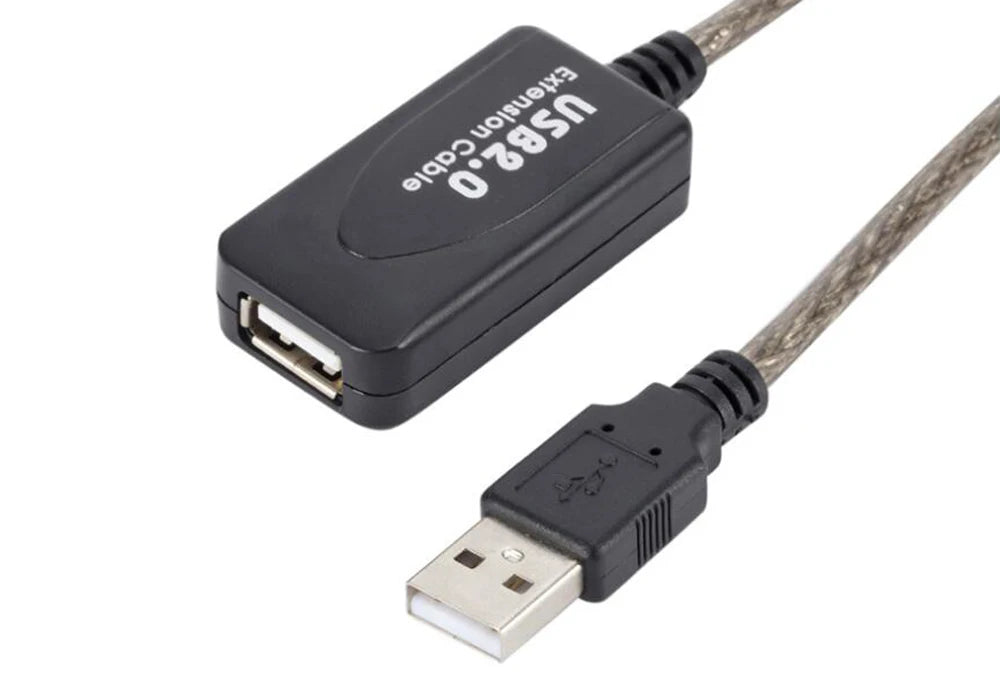 3M 5M 10M 15M 20M 25M 30M USB 2.0 Extension Cable Male to Female Active Repeater Wireless Network Card Extender USB Adapter Cord