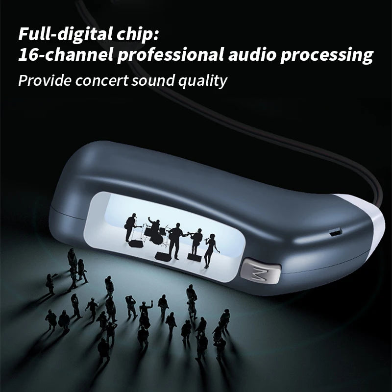 20 channel 2025 New Best Rechargeable Digital Hearing AidTone Sound Amplifier Portable Deaf Elderly BTE Hearing Aids