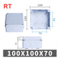 RA RT Wholesale ABS Plastic IP65 IP55 Waterproof Junction Box DIY Outdoor Electrical Connection Box Cable Branch Box