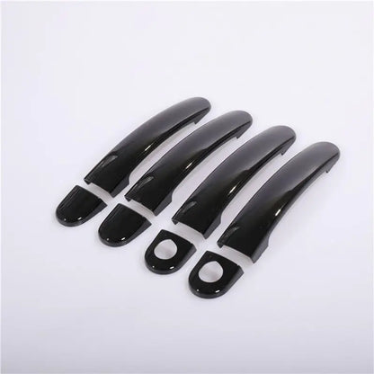 For VW Polo 2010 2011 2012 2013 2014 2015 2016 2017 Black Chrome Car Door Handle Covers Car Accessories Styling Stickers