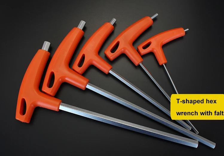 2/2.5/3/4/5/6/8/10mm Flat/Ball Head Hex Key Allen Wrench Hand Tool T-Handle Hex Key Wrench Ball End Allen Hex Key Wrench Spanner