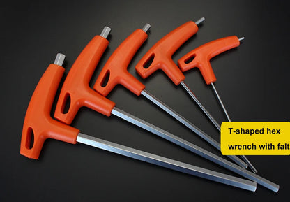 2/2.5/3/4/5/6/8/10mm Flat/Ball Head Hex Key Allen Wrench Hand Tool T-Handle Hex Key Wrench Ball End Allen Hex Key Wrench Spanner