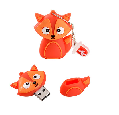 JASTER Uroczy Kreskówkowy Zwierzęcy Pendrive USB 64 GB Pingwin Kot Pamięć USB 32 GB Sowa Dinozaur Pendrive 16 GB Pszczoła Lis Pendrive 8 GB