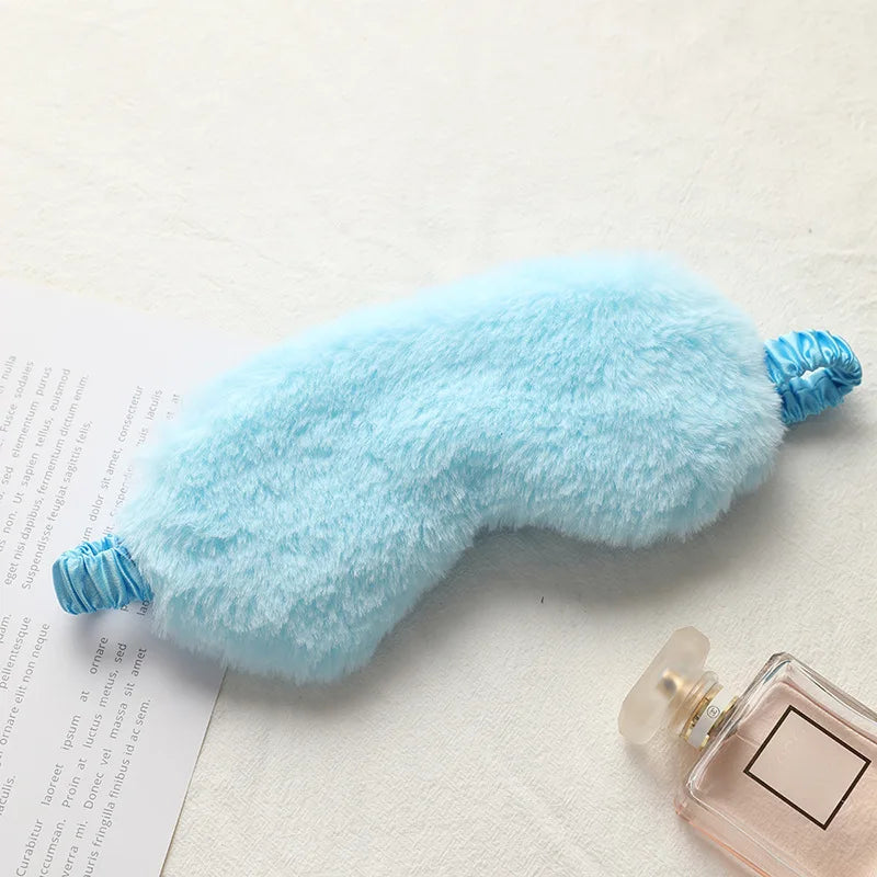 Sleeping Mask Sleeping Blindfold Soft Plush Eye Masks Cute Love Cloud Eye Cover Plush Mask Eyepatch Nap Health Eye Cover