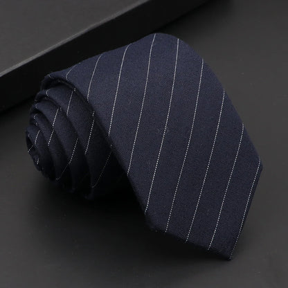 Mens Classic Cotton Ties High Quality Handmade Skinny 6CM Neck Tie Plaid Solid Color Striped Narrow Business Shirt Accessories