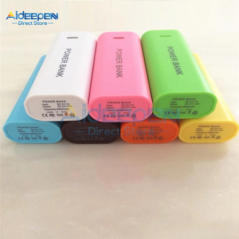 5600mAh 2X 18650 USB Power Bank Battery Charger Case DIY Box For iPhone For Smart Phone MP3 Electronic Mobile Charging DC 5V 1A