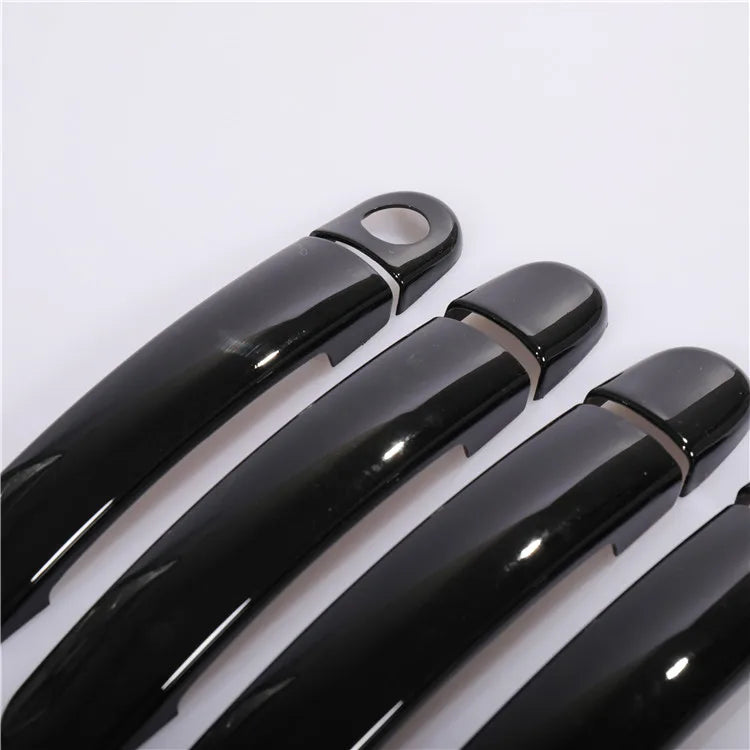 For VW Polo 2010 2011 2012 2013 2014 2015 2016 2017 Black Chrome Car Door Handle Covers Car Accessories Styling Stickers