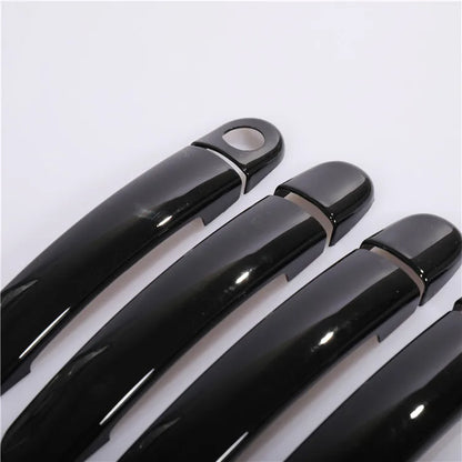 For VW Polo 2010 2011 2012 2013 2014 2015 2016 2017 Black Chrome Car Door Handle Covers Car Accessories Styling Stickers