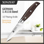 XINZUO 1-5PCS High Quality 3.5+5+8+8+8"  Paring Utility Cleaver Chef Knife Germany 1.4116 Stainless Steel Kitchen Knife Sets
