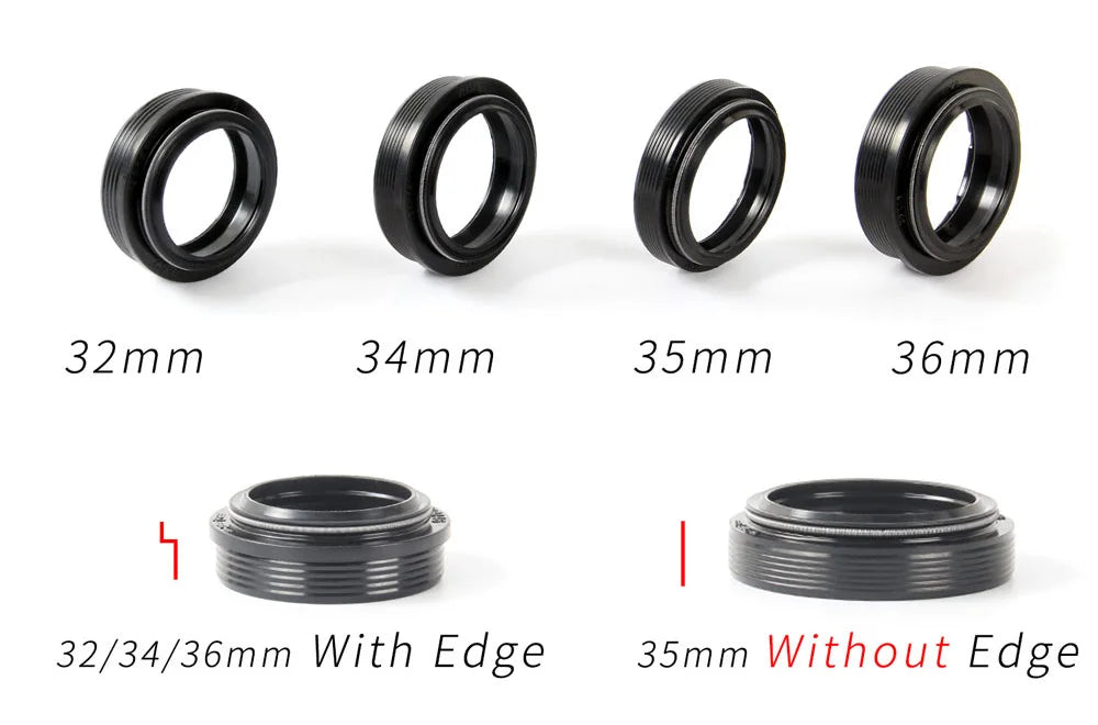 RISK Mountain Bike Suspension Front Fork Dust Seal Oil Sponge Ring 32 34 mm 35mm 36mm MTB Bicycle Fork Inner Tube Dust Seal Tool