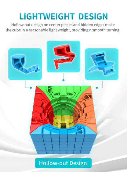 MOYU Speedcube Meilong Magic Cube Stickerless 4x4 5x5 6x6 7x7 8x8  Speed Puzzle Cubes Toys Gift