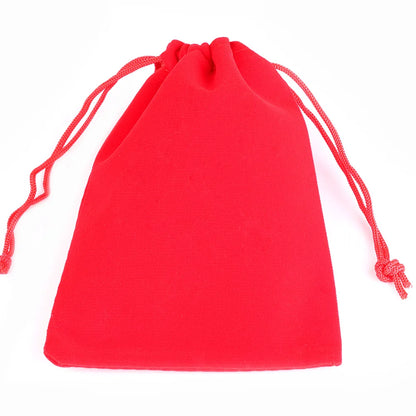 25/50pcs/Lot Golden Color Edge Velvet Jewelry Gift Bag 5x7 7x9 9x12cm Drawstring Wedding Display Sweets Packing Bag Wholesale
