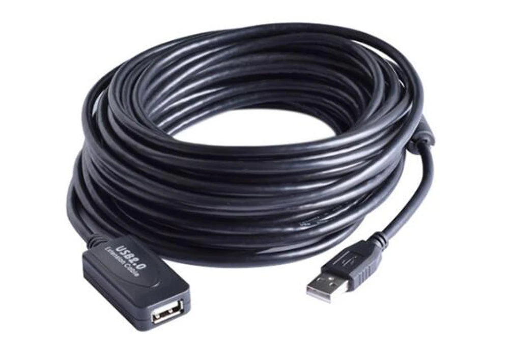 3M 5M 10M 15M 20M 25M 30M USB 2.0 Extension Cable Male to Female Active Repeater Wireless Network Card Extender USB Adapter Cord