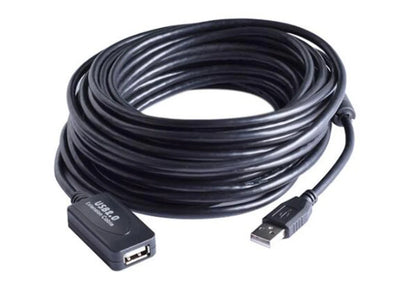 3M 5M 10M 15M 20M 25M 30M USB 2.0 Extension Cable Male to Female Active Repeater Wireless Network Card Extender USB Adapter Cord