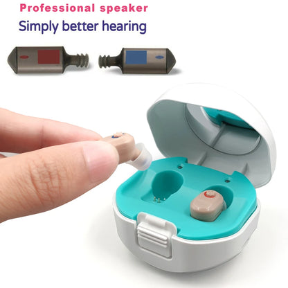 NEWEST Rechargeable Hearing Aid Digital  Hearing Aids Sound Amplifier Portable Deaf Elderly Dropshipping Free Shipping