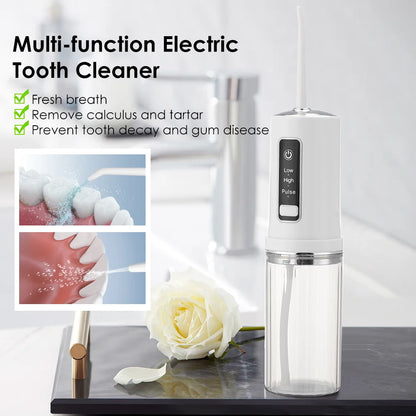 Teeth Oral Irrigator Portable Mouth Washing Machine Interdental Cleaning Irrigator USB Oral Teeth Dental Water Flosser