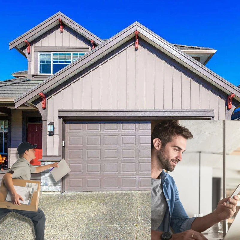 Smart Life ZigBee Garage Door Sliding Gate Opener App Control with Tuya Voice Control with Alexa Google Home Requires Gateway