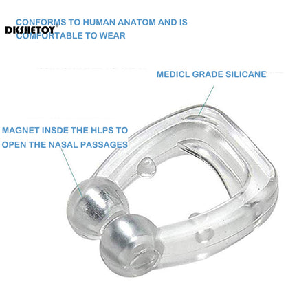 Anti Snoring Device Nose Clip vent blocker Silicone Snore Stop ring silent snore sleep Aid Night Sleeping Apnea Guard Night