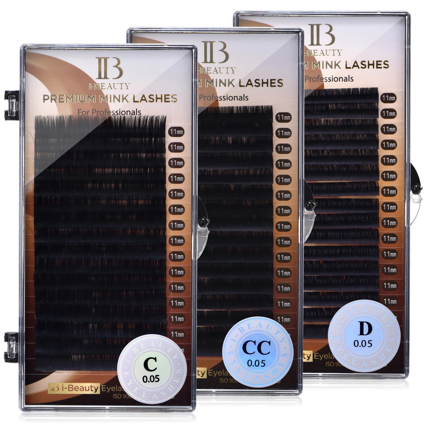 I Beauty Eyelash Extension Premium Real Mink Eyelashes CC SS D Curl ibeauty Volume Lash Origianl IB Lash Korea 7-16mm New