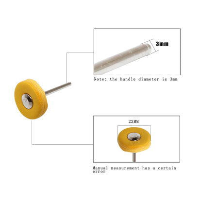 2.35/3mm Shank 40 Pieces Muslin Polishing Buffing Wheel Buffs Set Fits Dremel Rotary Tools