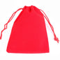 25/50pcs/Lot Golden Color Edge Velvet Jewelry Gift Bag 5x7 7x9 9x12cm Drawstring Wedding Display Sweets Packing Bag Wholesale